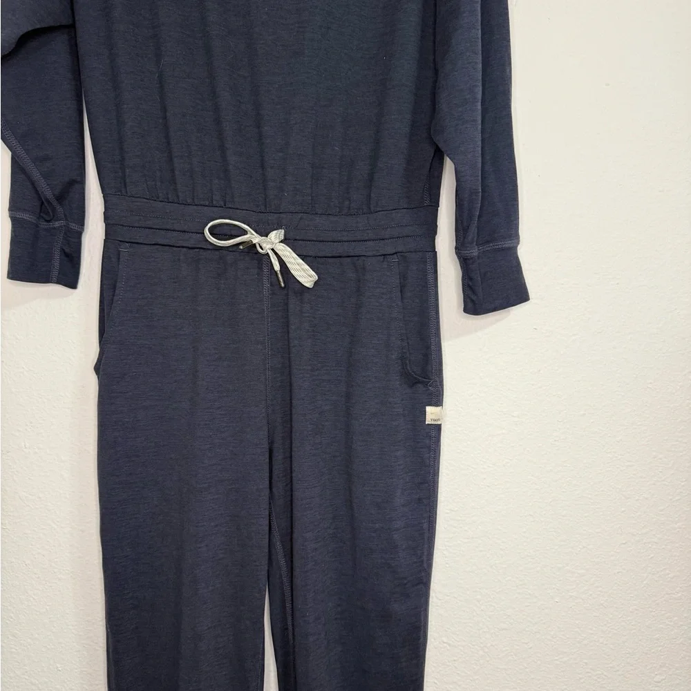 Vuori Lux Long Sleeve Navy Jumpsuit - Picture 4 of 5